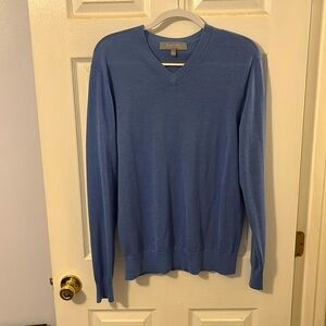 Neiman Marcus Sweater. Large. Blue. Merino Wool & Silk!